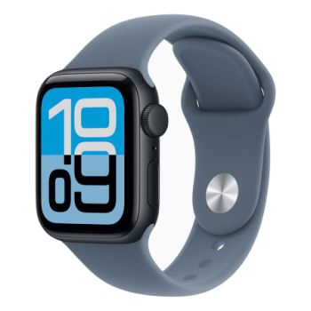 Apple Watch SE 3 40 mm, Midnight Aluminum Anchor blue Sport Band S/M